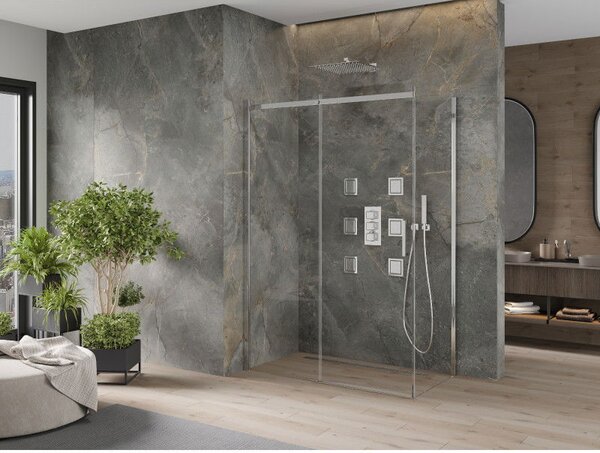 Mexen Omega kabina prysznicowa rozsuwana 160 x 90 cm, transparent, chrom - 825-160-090-01-00