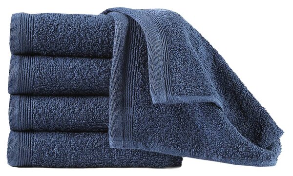 Ręczniki hotelowe, 10 szt., bawełna 450 g/m², 30x50 cm, granat