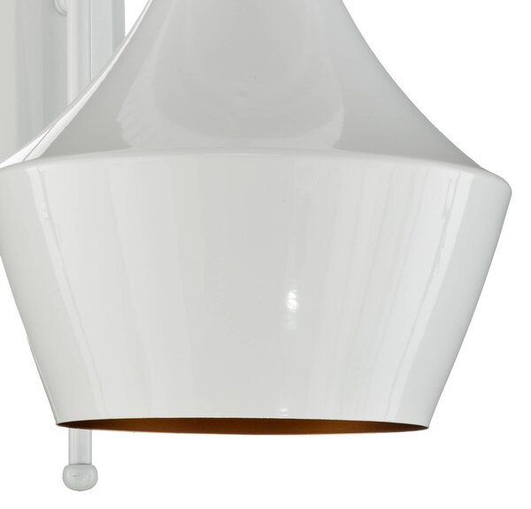 Kinkiet Olaf ROYALTECH, możliwość ściemniania, biały / opal, salon / jadalnia, metal