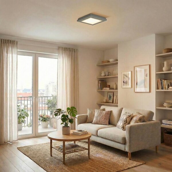 Lampa sufitowa Tally Argon, zielony, przedpokój, drewno