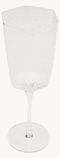 Komplet ręcznie wykonanych kieliszków do białego wina Cascata, 4 elem