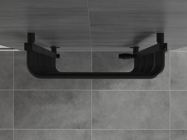 Mexen Apollo grzejnik łazienkowy 660 x 550 mm, 386 W, czarny - W117-0660-550-00-70