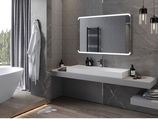 Mexen Nida lustro łazienkowe podświetlane 120 x 80 cm, LED 6000K, antypara - 9806-120-080-611-00