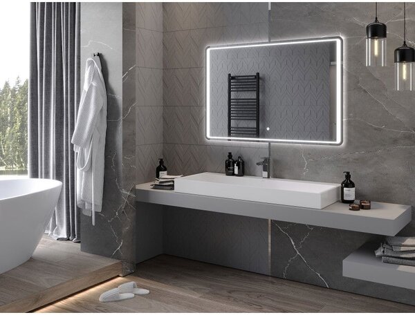 Mexen Zusa lustro łazienkowe podświetlane 120 x 80 cm, LED 6000K, antypara - 9808-120-080-611-00
