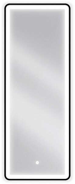 Mexen Coro lustro łazienkowe podświetlane 45 x 120 cm, LED 6000K, antypara, rama czarna - 9817-045-120-611-70