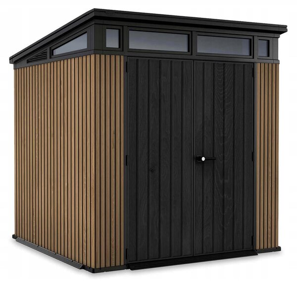 Domek ogrodowy Keter PENT Signature 7x7 Vertical brązowy, z podłogą