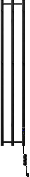 Mexen Pino grzejnik elektryczny z wieszakami na ręczniki 1405 x 242 mm, 200 W, czarny - W301-1405-242-00-70