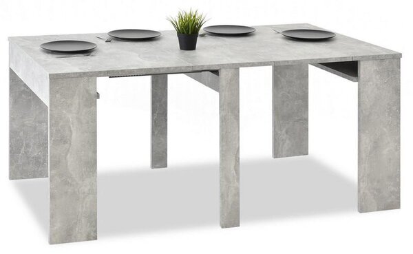 Multifunkcyny prosty stół rozkładany do biura jadalni messa beton