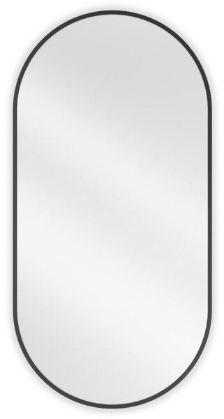 Mexen Loft lustro łazienkowe owalne 100 x 50 cm, rama czarna - 9851-100-050-000-70