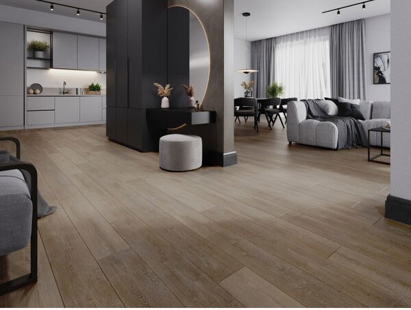 Mexen Windsor panele winylowe 1240 x 182 mm SPC 6,5 mm, podkład IXPE 1,5 mm, 4 V-Fuga, Dąb - F1016-1240-182-505-4V1-01