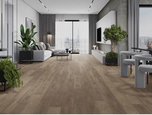 Mexen Windsor panele winylowe 1240 x 182 mm SPC 6,5 mm, podkład IXPE 1,5 mm, 4 V-Fuga, Dąb - F1016-1240-182-505-4V1-01