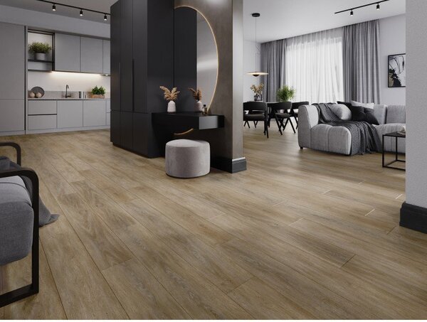 Mexen Palermo panele winylowe 1240 x 182 mm SPC 6,5 mm, podkład IXPE 1,5 mm, 4 V-Fuga, Dąb - F1025-1240-182-505-4V1-01