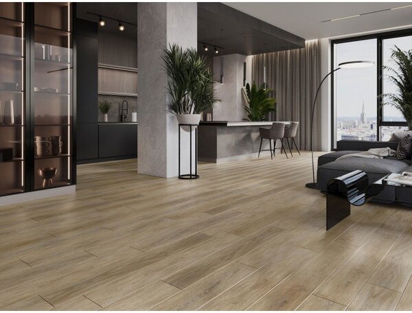 Mexen Palermo panele winylowe 1240 x 182 mm SPC 6,5 mm, podkład IXPE 1,5 mm, 4 V-Fuga, Dąb - F1025-1240-182-505-4V1-01