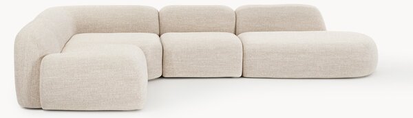 Narożna sofa modułowa XL Bouclé z szezlongiem Wolke
