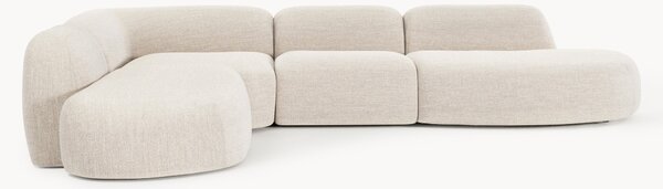 Narożna sofa modułowa XL Bouclé z szezlongiem Wolke
