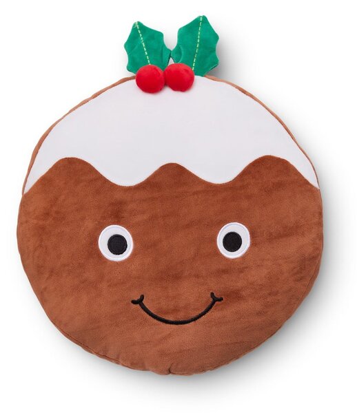 Pluszowa poduszka dekoracyjna ze świątecznym motywem 35x35 cm Christmas Pudding – Catherine Lansfield