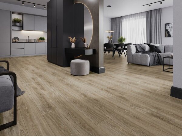 Mexen Fort Valley panele winylowe 1240 x 182 mm SPC 6,5 mm, podkład IXPE 1,5 mm, 4 V-Fuga, Dąb - F1046-1240-182-505-4V1-01
