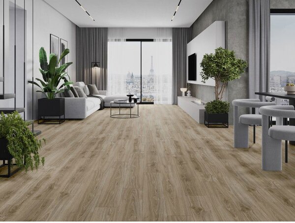 Mexen Fort Valley panele winylowe 1240 x 182 mm SPC 6,5 mm, podkład IXPE 1,5 mm, 4 V-Fuga, Dąb - F1046-1240-182-505-4V1-01