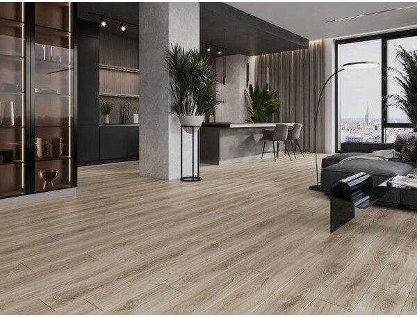 Mexen Fort Valley panele winylowe 1240 x 182 mm SPC 6,5 mm, podkład IXPE 1,5 mm, 4 V-Fuga, Dąb - F1046-1240-182-505-4V1-01