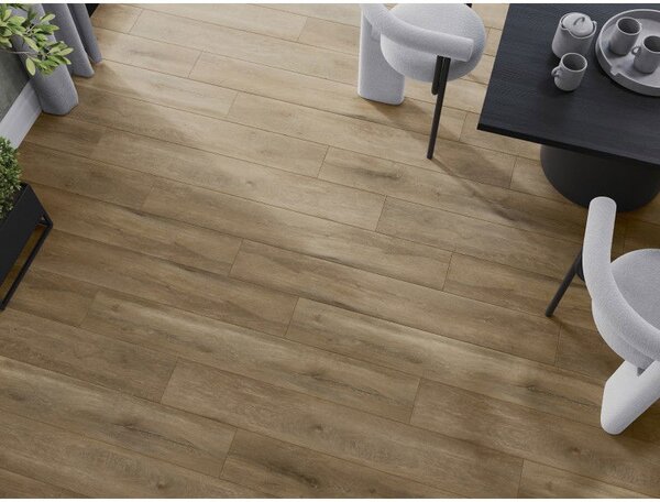 Mexen Long Creek panele winylowe 1240 x 182 mm SPC 6,5 mm, podkład IXPE 1,5 mm, 4 V-Fuga, Dąb - F1050-1240-182-505-4V1-01