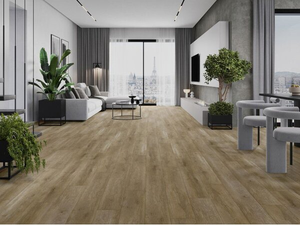 Mexen Clermont panele winylowe 1240 x 182 mm SPC 6,5 mm, podkład IXPE 1,5 mm, 4 V-Fuga, Dąb - F1053-1240-182-505-4V1-01