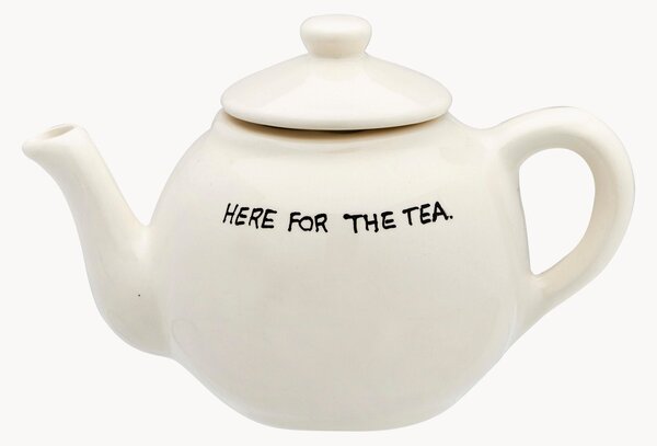 Ręcznie malowany dzbanek Here For The Tea