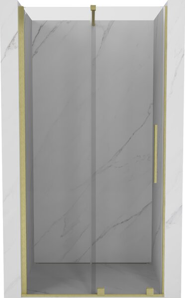 Mexen Velar drzwi prysznicowe rozsuwane 110 cm, transparent, złote szczotkowane - 871-110-000-01-55