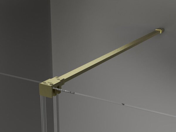 Mexen Velar drzwi prysznicowe rozsuwane 110 cm, transparent, złote szczotkowane - 871-110-000-01-55