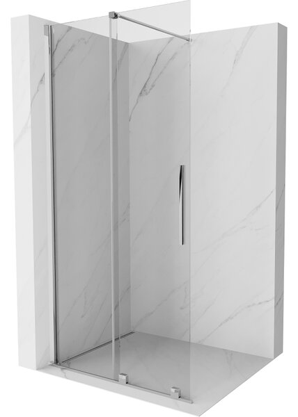 Mexen Velar ścianka prysznicowa rozsuwana Walk-in 70 x 200 cm, transparent 8 mm, chrom - 871-070-000-03-01