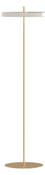 Biała lampa stojąca LED ze ściemniaczem i metalowym kloszem (wysokość 151 cm) Asteria Floor – UMAGE