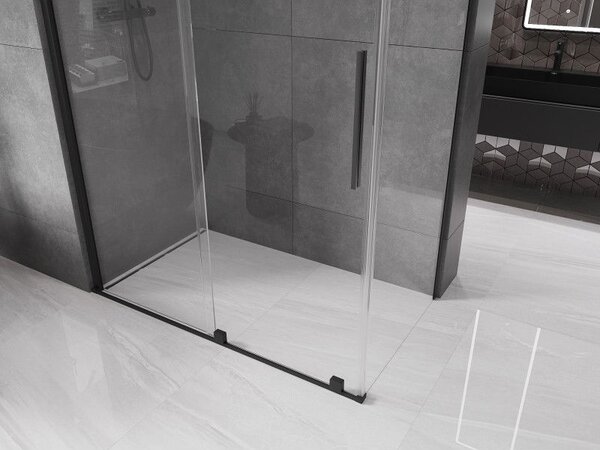 Mexen Velar kabina prysznicowa rozsuwana 150 x 90 cm, transparent, czarna - 871-150-090-01-70