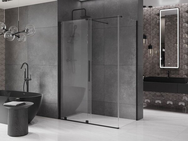 Mexen Velar kabina prysznicowa rozsuwana 150 x 90 cm, transparent, czarna - 871-150-090-01-70