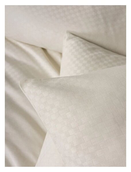 Beżowa pościel dwuosobowa z bawełny renforcé 240x220 cm Checkered – Mila Home Luxury