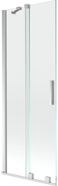 Mexen Velar parawan nawannowy 2-skrzydłowy rozsuwany 70 x 150 cm, transparent, chrom - 896-070-000-01-01