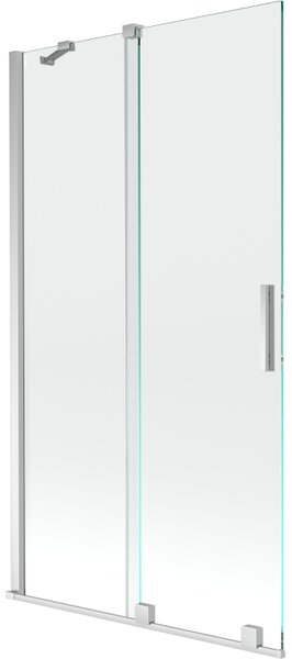 Mexen Velar parawan nawannowy 2-skrzydłowy rozsuwany 100 x 150 cm, transparent, chrom - 896-100-000-01-01
