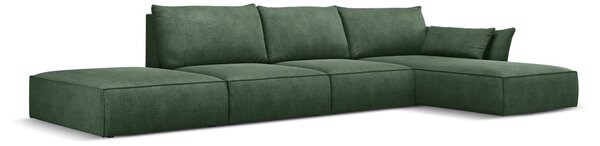 Ciemnozielony narożnik (prawostronny) Vanda – Mazzini Sofas