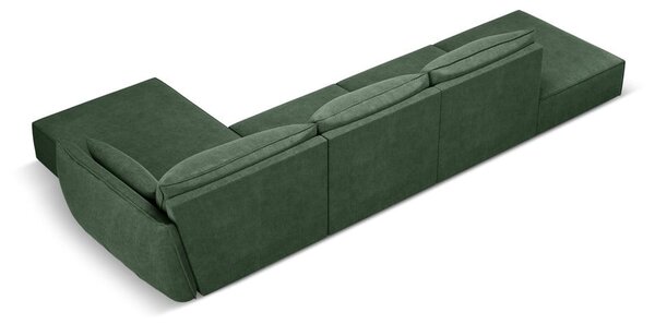 Ciemnozielony narożnik (prawostronny) Vanda – Mazzini Sofas