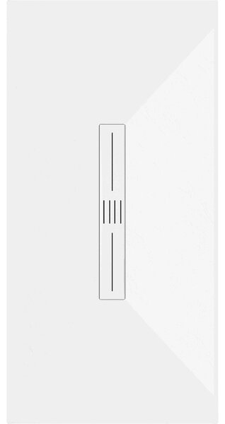 Mexen Toro brodzik prostokątny SMC 200 x 70 cm, biały, maskownica biała - 43107020-W