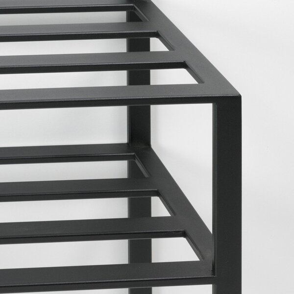 Czarny metalowy zestaw do przedpokoju 70x178x29 cm Ivar – Spinder Design