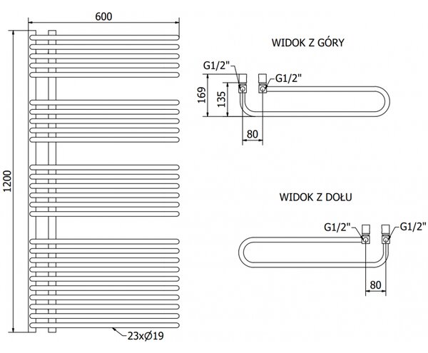 Mexen Amor grzejnik elektryczny 1200 x 600 mm, 900 W, czarny - W120-1200-600-2900-70