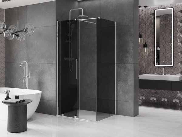Mexen Velar kabina prysznicowa rozsuwana 100 x 85 cm, grafit, chrom - 871-100-085-41-01