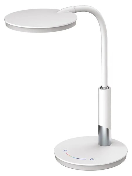Biała nowoczesna lampka biurkowa dotykowa LED - 12X A511 D9-S30