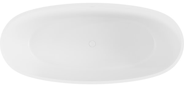 Mexen Torino wanna wolnostojąca z konglomeratu 155 x 78 cm, biała mat - 57271557800