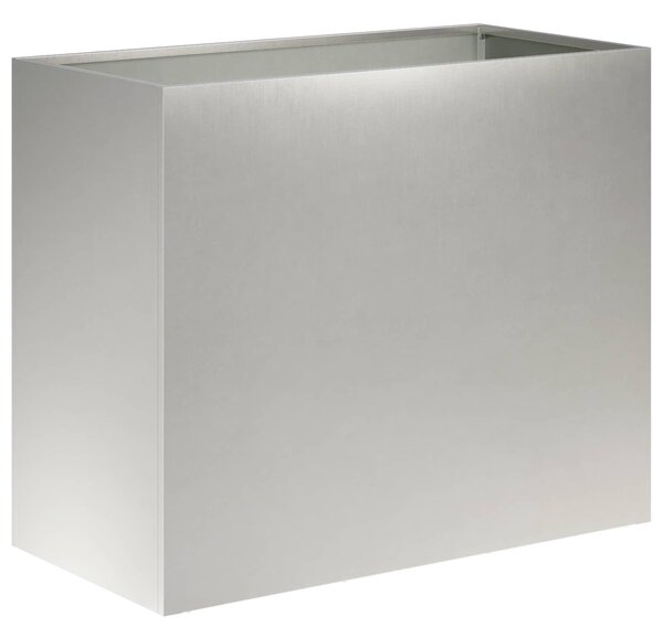 Doniczka ogrodowa srebrny 60 x 30 x 40 cm Stal nierdzewna