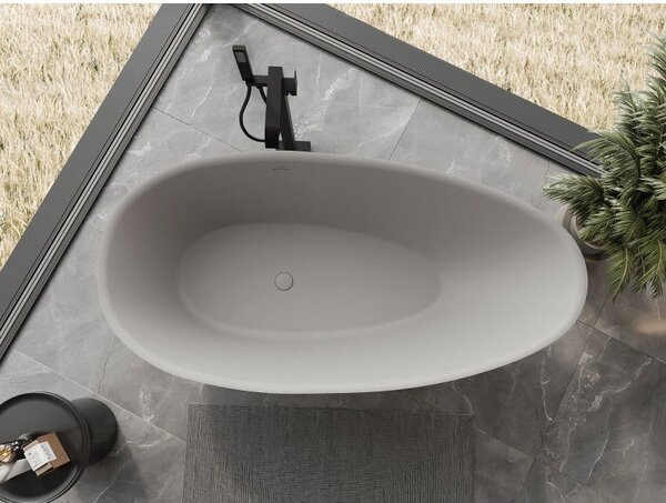 Mexen Milano wanna wolnostojąca z konglomeratu 150 x 82 cm, beton mat - 57301508561
