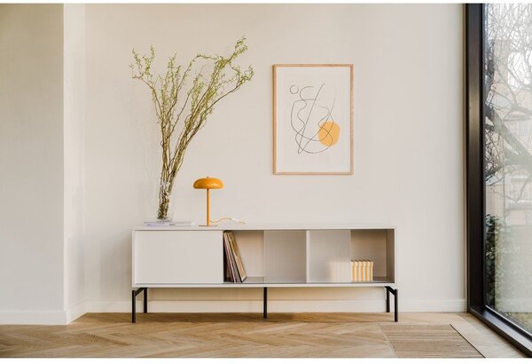 Szarobeżowa szafka pod TV 160x60x42 cm Met – noo.ma