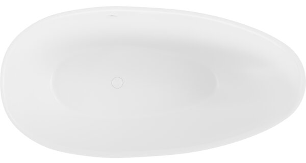 Mexen Milano wanna wolnostojąca z konglomeratu 170 x 86 cm, biała mat - 57301708500