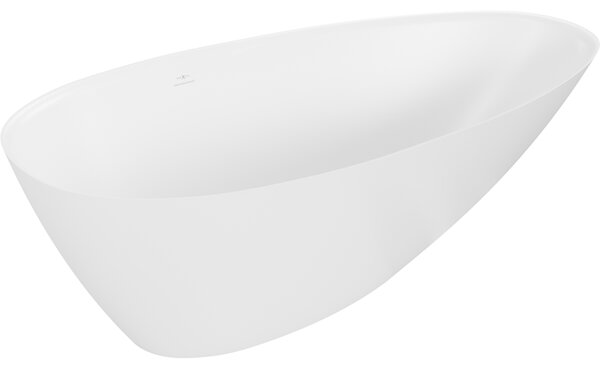 Mexen Milano wanna wolnostojąca z konglomeratu 170 x 86 cm, biała mat - 57301708500