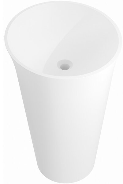 Mexen Nilda umywalka wolnostojąca z konglomeratu 52 x 52 cm, biała mat - 26555200
