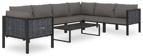 Zestaw Mebli Ogrodowych Komplet Wypoczynkowy Z Poduszkami 8-Częściowy Rattan Na Taras Balkon Ogród